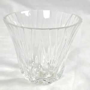 24% Lead Crystal Votive Holder Clear Cut Glass USA